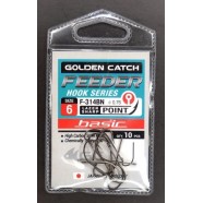 Гачки для лову риби, GC Feeder Basic F-314, 10шт/уп, колір BN, розмір №6